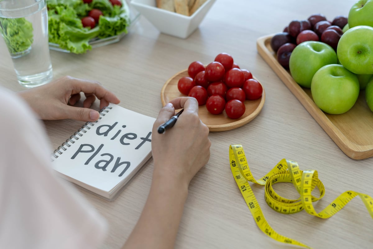 Person Making Diet Plan